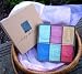 Six unique and luxurious bars of soap, handcrafted by Pelle Dolce Soaps ,each beautifully engraved with a landmark or scene from one of the six New England states. The soaps are made with silk, shea butter and goatsmilk and are presented in a loveley gift box. Soap ingredients goats milk, shea butter, and silk. The bars are etched with the outlines of the New England states. Each has its own distinctive, delicate fragrance. Here are the scents and images of each of the six soaps. Connecticut: When a representative of King James II challenged the legitimacy of the Connecticut Charter and demanded its return in 1687, Joseph Wadsworth hid it in what became known as The Charter Oak. Gone since 1856 neither the tree nor the tale is forgotten and The Charter Oak remains today an important memory of the Constitution State and our country. Scent: Lavender Twist Massachusetts: The Concord Minuteman statue memorializes the group of common men who, when called, assembled ready to fight during the Revolutionary War. Now a symbol of the American sprit the Minuteman is humanized by the men and women who today serve at home and abroad. Scent: Juniper Breeze Maine: The Pemaquid Light has been a part of Maine's coastal commerce heritage providing a beacon of safety for navigators soon after our 23rd state joined the Union. This scene depicting a schooner, the light and Maine's rugged coast reminds one of what some downeasters like to say about their state: Maine, where life is as it ought to be. Scent: Sea Mist Rhode Island: The Pell Bridge serves as the backdrop to this Ocean state scene depicting a sail boat in the Narragansett Bay serving as a reminder that Rhode Island with its 400 miles of coastline is the sailing capital of New England and the world. Scent: Citrus Breeze Vermont: Our young country depended upon maple syrup and sugar produced by Vermonters until the cane sugar sweetener became widely available. People th