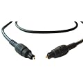 1m Optical Cable / 1 Metre Toslink Lead / Digital Audio Gold Plated (BY CABLES 4 ALL)