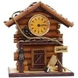 Log Cabin Rustic Wall Clock