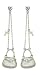 14K Two-Tone Gold White Mother-of-Pearl and Diamond Earrings