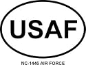AIR FORCE Oval Bumper Sticker