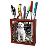 Dogs Old English Sheepdog - Old English Sheepdog - Tile Pen Holders-5 inch tile pen holder