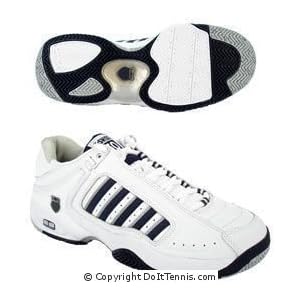 K-Swiss Mens Defier RS (White Navy) Tennis Shoes, Available in Sizes 6.5 thru 14 by 
