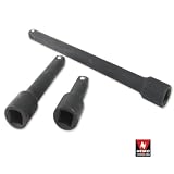 3 Pc Neiko 1/2" Dr Air Impact Extension Bar