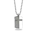 Jewelry : 22" Stainless Steel Bead Necklace with Tungsten Carbide Cross Tag
