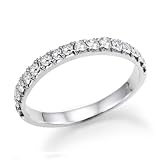 1/3 ct. Diamond Wedding Band Platinum - Free Resize