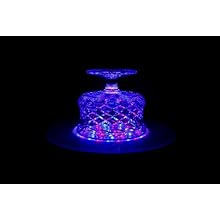 Fortune Products LB-RGBW-6 Super Bright 40 LED Light Base, 6-1/8" Diameter x 1-1/8" Height, Multi-Color