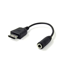 Samsung Blackjack II (i617) Port to 3.5mm Stereo Headphone Adapter, Black