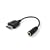 Samsung Blackjack II (i617) Port to 3.5mm Stereo Headphone Adapter, Black