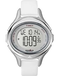 Timex Womens T5K499 Ironman All Day 50-Lap White Silicone Strap Watch
