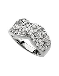 14K White Gold 1 3/8 ct tw Diamond Band