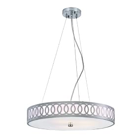 Trans Globe Lighting MDN-904 Contemporary 5 Light Modern Brushed Nickel Pendant