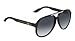 Gucci Men's 1627 Shiny Black Frame/Grey Gradient Lens Plastic Sunglasses