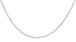 14k White Gold 1.5mm Diamond-Cut Singapore Chain Necklace, 24"