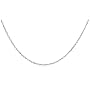 14k White Gold 1.5mm Diamond-Cut Singapore Chain Necklace, 24"