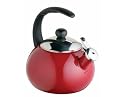 LeXpress Lunar 1.8 Litre 3.1 Pints Whistling Kettle- Burgundy
