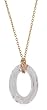 Gold Cosmic Oval Necklace