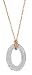 Gold Cosmic Oval Necklace