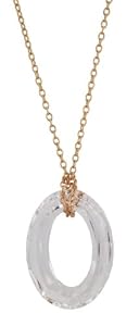 Gold Cosmic Oval Necklace