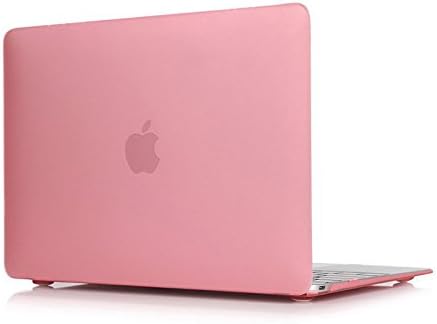 Soft-Touch Hardshell Case for 2015 New 12-Inch MacBook with Retina Display (Apple Laptop Computer Model A1534) - Pink