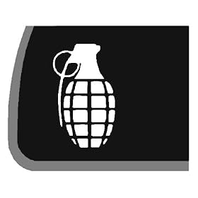 Hand Grenade Car Decal / Sticker