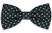 Swagger & Swoon Air Force Blue with Cream Dots Bow Tie