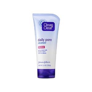 Clean & Clear Oil-Free Daily Pore Cleanser, 5.5-Ounce Tubes
