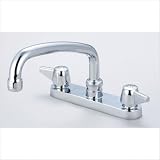 Kitchen Faucet with 6 Centers in Polished Chrome
