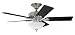 Hunter 23928 Five Minute Ceiling Fan 52-Inch Brushed Nickel With 5 Black/Cherry Blades