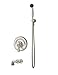 Symmons S-5404-STN-2.0 Degas Single Handle Tub and Handshower Faucet Trim with Integral Diverter in Satin Nickel (Valve Not Included)