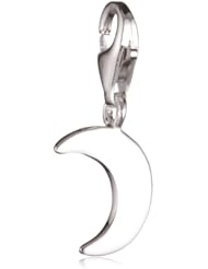 VINANI brand Germany 925 Sterling Silver Charm Pendant Half Moon shiny HMOD