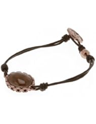 Womens Brown Stone Bracelet