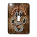 Doreen Erhardt Dog Breed Collection - Toy Fox Terrier Dog Love Dog Breed in Gray and Brown - Light Switch Covers - single toggle switch