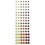 Me & My Big Ideas Rhinestone Stickers 6-1/2 Inch by 2 Inch Sheet, Yellow/Orange/Red
