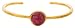 Gypsy Queens Gold Ruby Cuff Gypsy Queens Gold Ruby Cuff
