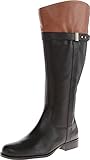 Naturalizer Women's Josette Wideshaft Riding Boot,Black/Brown,10 M US