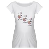 Triplet Girl Announcement Baby Maternity T-Shirt by CafePress
