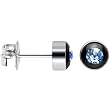 5mm Bezel December Birthstone Stud Earrings
