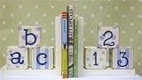 New Arrivals ABC, 123 Bookends, Blue/Green