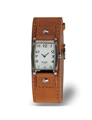 3147-05 Boccia Titanium Tank Watch in Brown