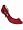PEACH by CONSTANCA BASTO Selma Ruffle Shoe in Red