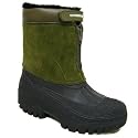 Womens Khaki Green Winter Waterproof Warm Ladies Rain Boots