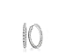 14k White Gold Diamond Inside-Out Hoop Earrings (1/4 cttw, G-H Color, I1 Clarity)