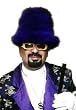 Perfect Pimp Costume Purple Feather Top Hat