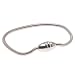 Sterling Silver Charm 3mm Bracelet for Pandora European Style Beads 7.75 Inches Magnetic Clasp (Style of Magnetic Clasp May Vary).