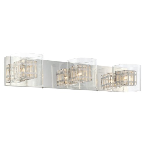 George Kovacs by Minka P5803-077 3-Light Bath Light - Chrome - 26W in.