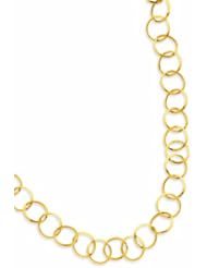 14K Gold Circle Chain Bracelet 7.5 Inches