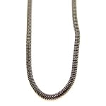 Brass Chain 04 Gunmetal 2.6mm Snake Necklace Removable End Cap Thick Cord for Pendants