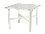 36 in. Elite Square Umbrella Table - Clear Glass