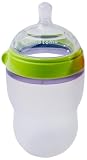 Comotomo Natural Feel Baby Bottle Single Pack, Green, 250ml